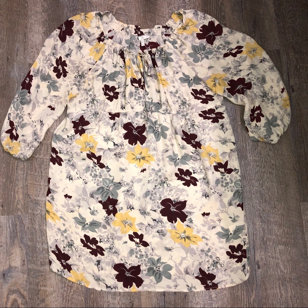 Joie Rustic Floral Silk Dress | Size X-Small